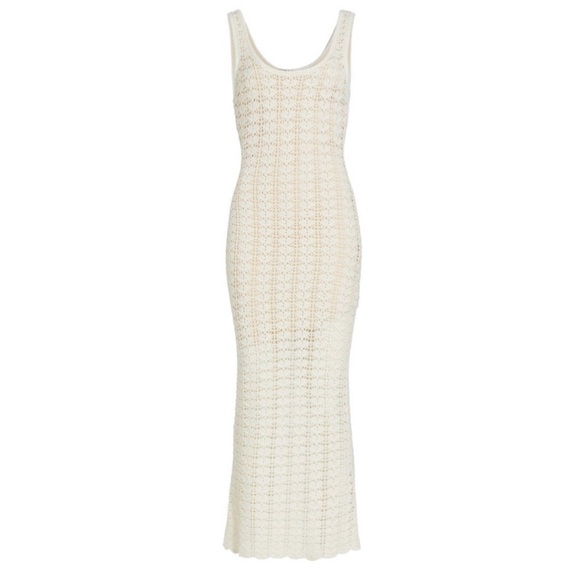 Alice + Olivia Veronique Crochet Tank Midi Dress